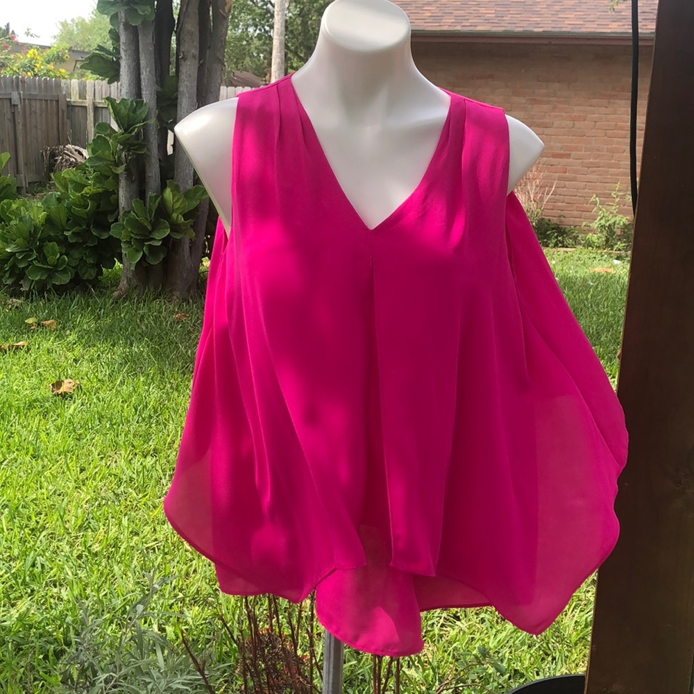 Hot pink blouse